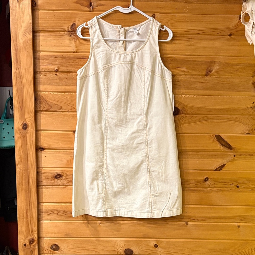 White Jean Dress